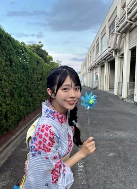 STU48・工藤理子が浴衣姿を公開！模様の紫陽花の花言葉通りの姿を披露！