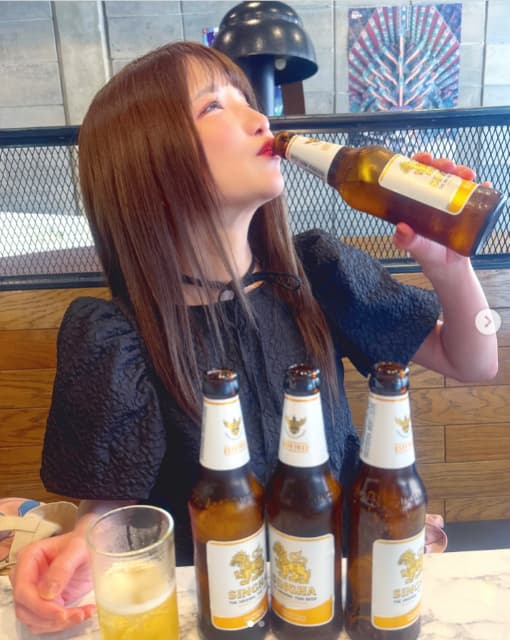 もえあず、大食いだけではなかった『大食いもですけど、大酒も喰らうんですね！』