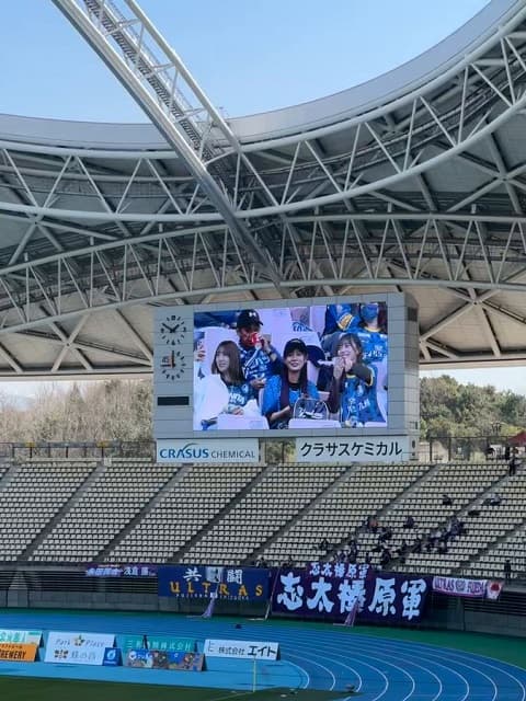 「まさかすぎてびっくり！」HKT48メンバーが大分トリニータ戦でビジョンデビュー!?