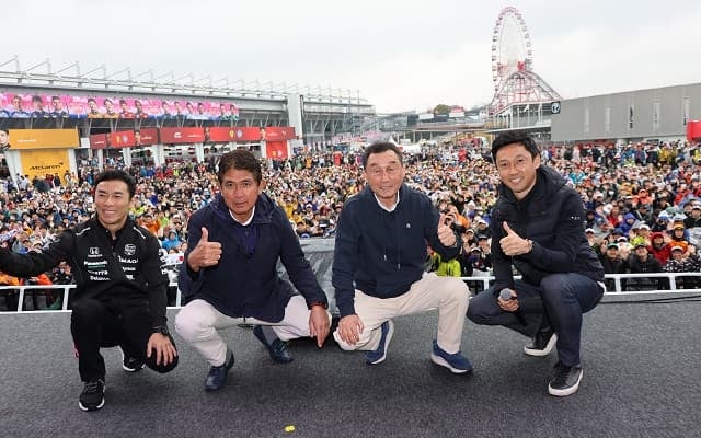 「すごい並び！」鈴鹿サーキットが日本人F1ドライバーの”レジェンド揃い踏み”写真を公開！