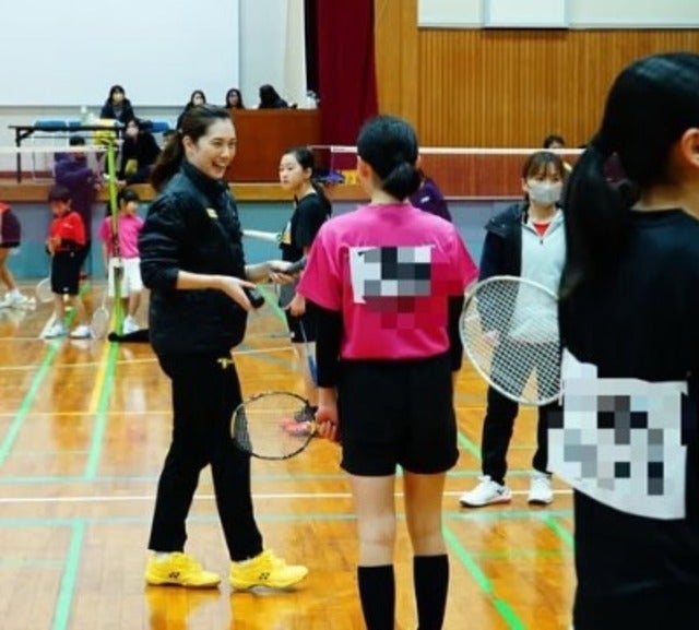 「パワーと元気をたくさんもらいました！」大堀彩が初めてのバドミントン講習会！