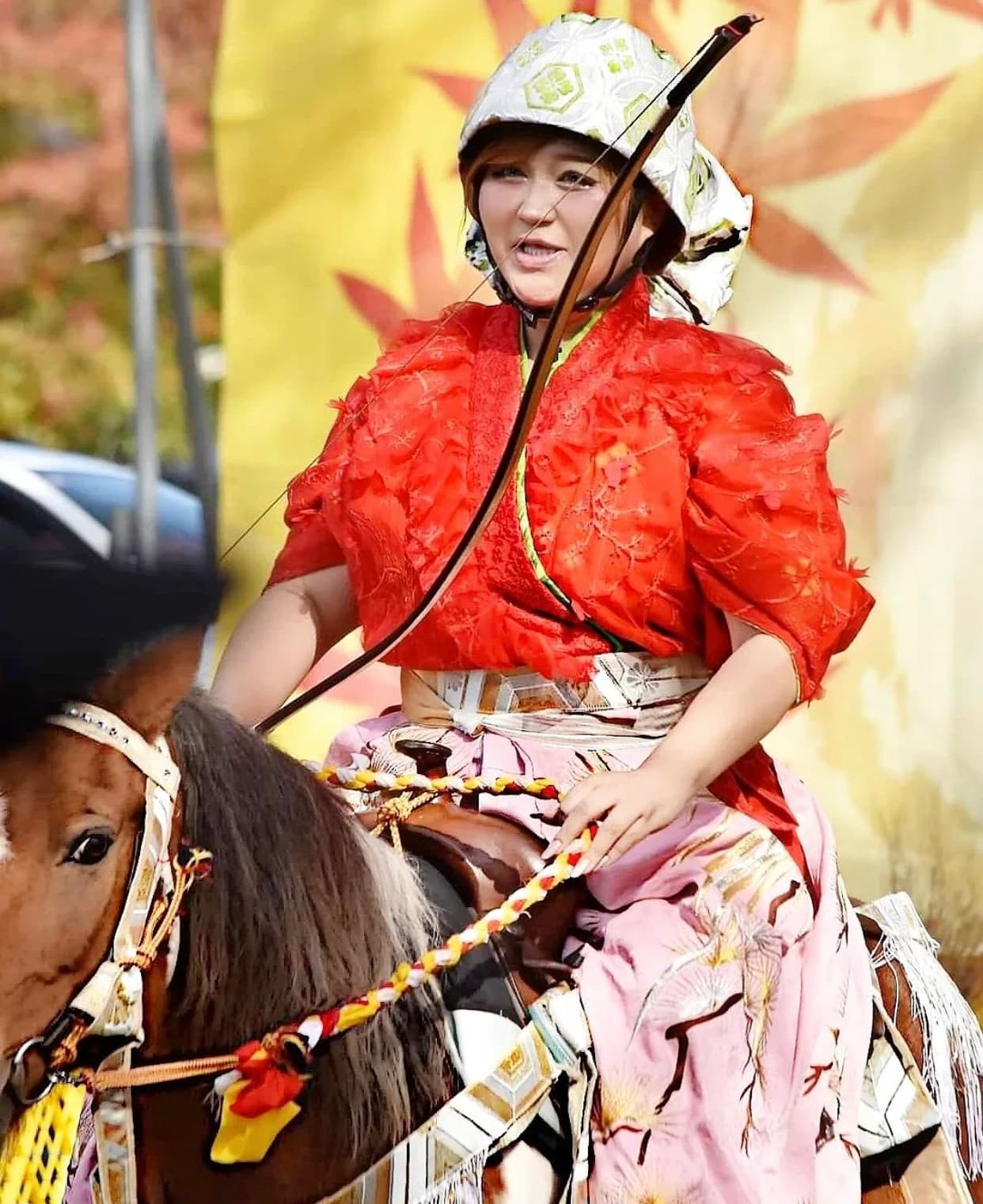 「あっぱれ 流鏑馬するりんごちゃんかっこいい〜！」手作り〇〇にファンびっくり！！！と話題に