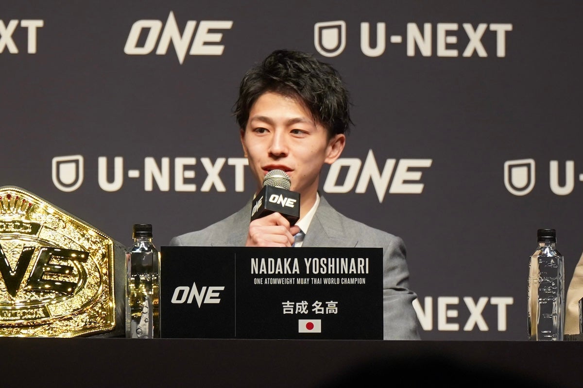 ONE初代ムエタイ王者・吉成名高、新シリーズ・ONE SAMURAI始動に自信 「挑戦者がいなくなるような位置まで行けたら、また新しいチャレンジも」