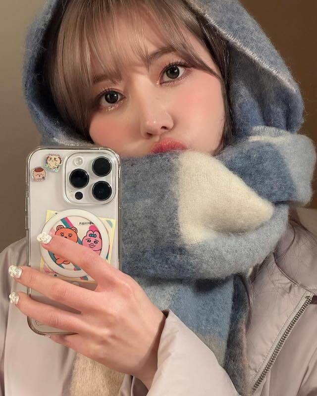 宮脇咲良のぷく顔が可愛すぎると話題に❄️🧣
