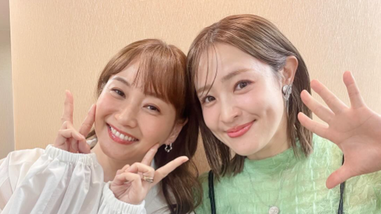 大沢あかね＆藤本美貴の“浮かれ2ショット”に反響「かわいすぎる」「癒やされた」