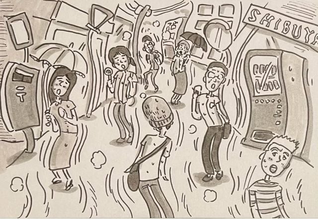 人がふにゃふにゃに見える！？パラパラ漫画家・鉄拳 猛暑で目の錯覚を起こす！？