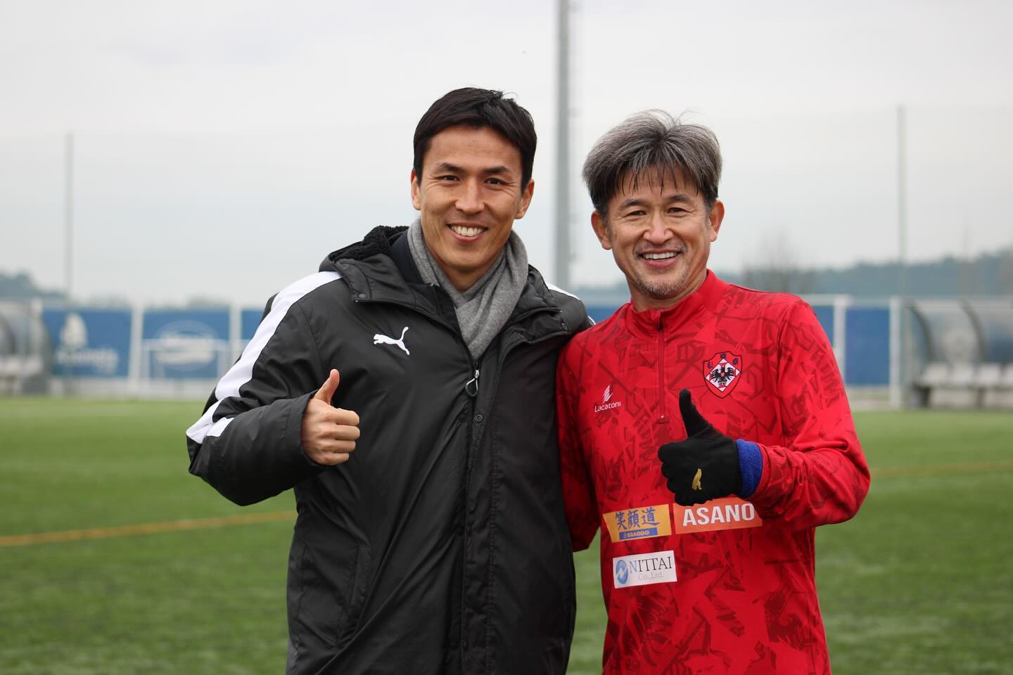 長谷部誠と三浦知良の豪華2Sに大反響⚽️✨「レジェンド同士❣️」