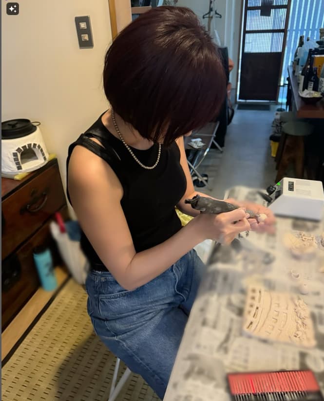 新井恵理那がリューター祭りで職人さんになった！？