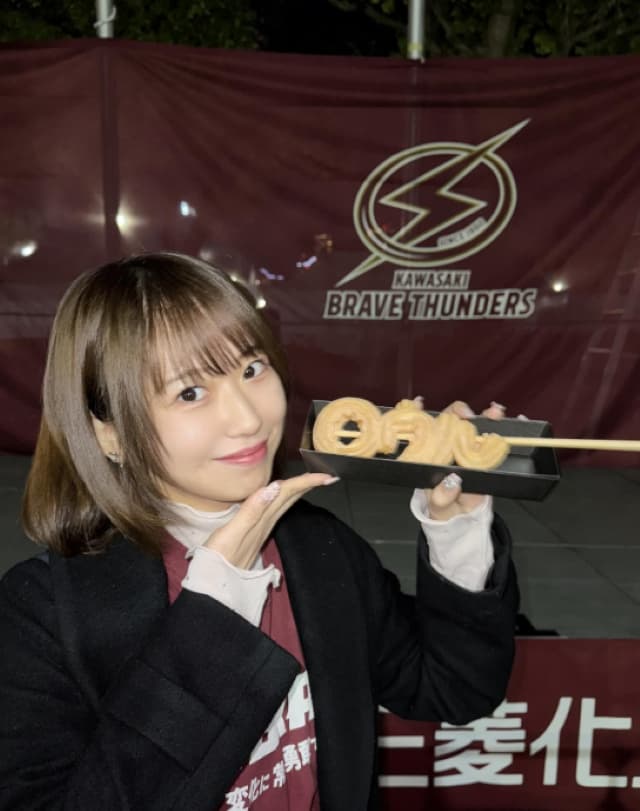 野中美希がバスケの試合を楽しむ「川崎ホーム試合を観戦することができてうれしかったです」