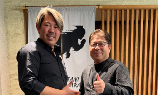 「豪華な野球談義!?」山口俊、真中満氏の来店を報告