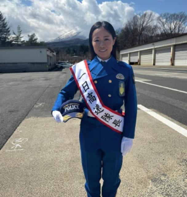 元女子フィールドホッケー日本代表・及川栞、岩手県警高速隊の一日隊長に就任！「初白バイ、乗り心地最高でした！」