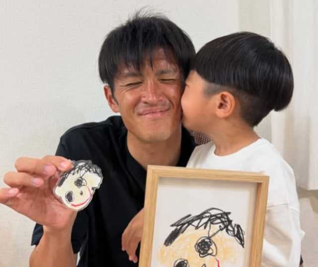 植田直通、父の日に息子からのプレゼントに喜び全開