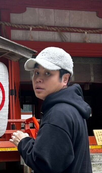 ノンスタ井上「賽銭泥棒しようとしてた」！？写真を公開「嫁に声かけられて」