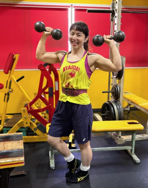 「筋力トレーニングで鍛えて来ました」浜口京子が筋トレ後の姿を披露、気合いだー！