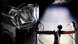 2種類の光で照らす自転車用ライト「ロードトレースセンサーライトプロ」