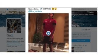 セビージャ・清武弘嗣、「君が代」熱唱で拍手喝采！同僚・ビトーロも「素晴らしい！」