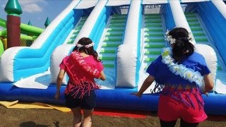 ふわふわアスレチックを使ったランイベント「ふわふわラン」10月開催