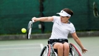 車いすテニスのトッププロが登場…東レ パン パシフィック オープンテニスエキシビジョン