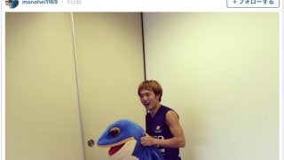 愛媛FC非公認マスコット一平くん、中の人はマリノスの齋藤学？「見ちゃダメッーー！」