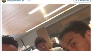 サッカー日本代表・岡崎慎司、吉田麻也、酒井宏樹が帰国「宏樹がおフランスに染まってる」