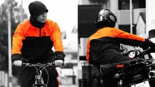 自転車通勤者向けレインウェア「ライダーズレインウェア」