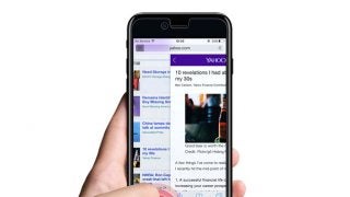 iPhoneに見えない「戻る」ボタンを追加する液晶保護フィルム