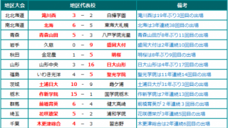 夏の甲子園2017 地区代表校、決勝進出校 7/29発表分