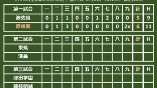 【高校野球】第1試合から白熱の逆転サヨナラ劇、彦根東が9回猛攻で波佐見を下す