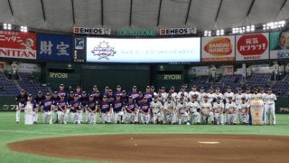 桑田がショート？侍ジャパン稲葉監督がピッチャー？…珍采配続出のサントリードリームマッチ