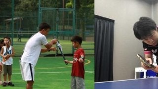 一流スポーツ選手が卓球・サッカー・陸上・テニスを指導する「スポーツ合宿」開催