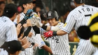 阪神の2年目坂本が3安打4打点！初のお立ち台へ！
