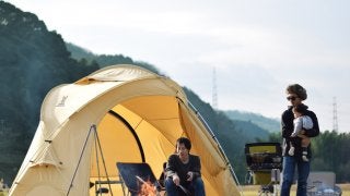 火の粉に強いドーム型タープ兼テント「ファイヤーベース」発売