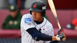 侍ジャパン、4回追いつかれるも安田が勝ち越し適時二塁打！