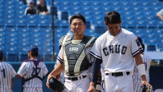 中大連勝発進！保坂淳介主将「勢いに乗って優勝したい」。立正大は4連敗【東都大学野球 秋季リーグ戦 1部　中央大vs立正大】