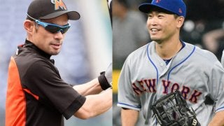 青木宣親が左前打で19戦連続出塁、イチローも中堅先発で最年長記録更新