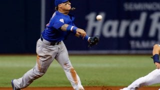 カブス名手また美技　捕球後ターン→二塁ベースへダッシュ→一塁送球で併殺