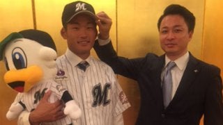 ロッテがドラ3左腕の山本と契約「ファイターズ戦に先発をして勝ちたい」