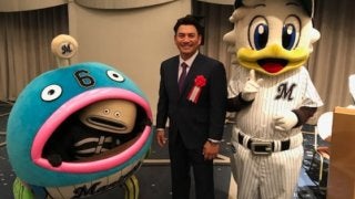ロッテ「謎の魚」が井口監督と共闘宣言!?　優勝したら「最強の姿を…」