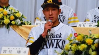 鷹ドラ1吉住“清宮＆安田封じ”宣言　最速151キロ右腕「清宮、安田を三振に」