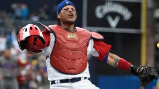 【MLB】モリーナ強肩＆バエスのノールックタッチ　WBCでの美技“融合”に改めて脚光