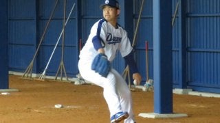 中日の3年目左腕・小笠原がキャンプ2度目の打撃投手登板「あとは感覚」