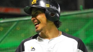 2018年のホークス第1号は松田！　シート打撃で初本塁打＆初「熱男」