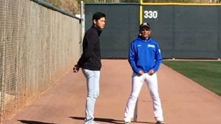 日ハム栗山監督、大谷訪問に刺激　「順調そう？」に笑み「なんでオレが…」