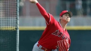 【MLB】大谷翔平がキャンプ初打撃投手　マイナー2選手に30球「すごいいい練習」