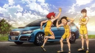 小野田坂道のチームカーとしてレヴォーグが登場！弱虫ペダル×スバルコラボCM