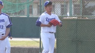 中日松坂が初フリー打撃登板 45球で安打性5本、京田から2球連続空振りも