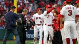 【MLB】大谷翔平、本拠地に初お目見え　セレモニーの大歓声は主砲プホルスに匹敵