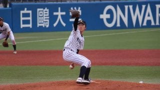 秀岳館出身の1年生左腕・川端健斗が好救援で初登板初勝利。立大が早大に連勝【東京六大学野球】