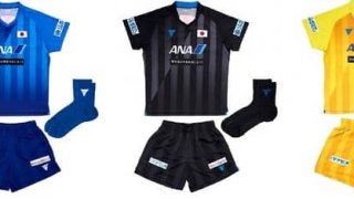 卓球男子日本代表の新ウェア発表…斜めのラインで頂点への道を切り拓く