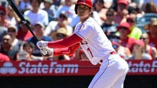 【MLB】大谷、メジャー初「4番・DH」で第3打席に技あり右前打　57年ぶり“偉業“も